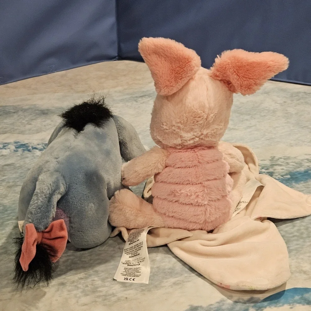 1997 Mattel Disney Winnie The Pooh Eeyore & Disney Babies Piglet Plush Bundle